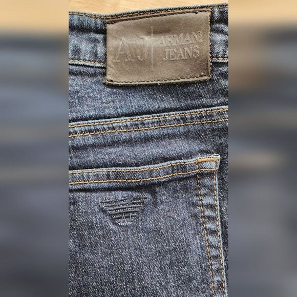 AJ Armani Jeans Women's Size 32 Bootcut Stretch Denim Blue Designer Y2K Luxury‎ - Picture 6 of 8